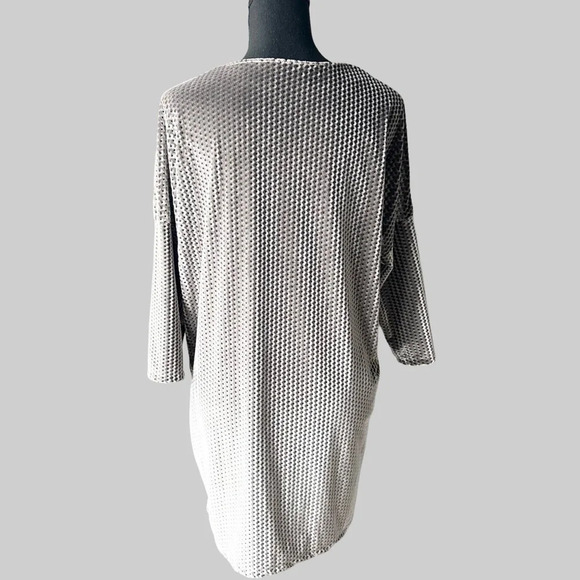 Zara Soft Smooth Velvet Zic Zac Textured Dolman Sleeve Tunics - Picture 2 of 11